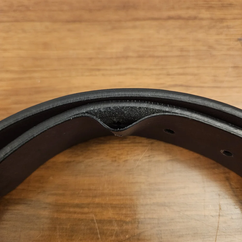 Woolrich Belt Reversible‎ Size M Genuine Italian Full Grain Leather Black Brown
